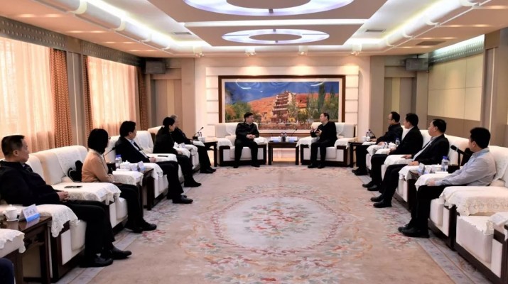 兰州文理学院党委书记阎晓辉一行到访365英国在线体育集团